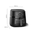 Miniatyrbillede 6 af 10: Philips NA231/00 Airfryer 6,2L 1700W sort/sølv