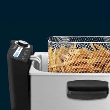 Professionell 3L Plus fritös - TAURUS - 2100W - Nedsänkt motstånd - Rostfritt stål