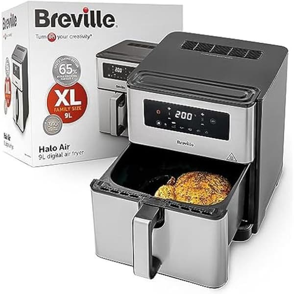 Oljefri fritös - BREVILLE - Halo - 9 L - 1 700 W - Energibesparing 50 %