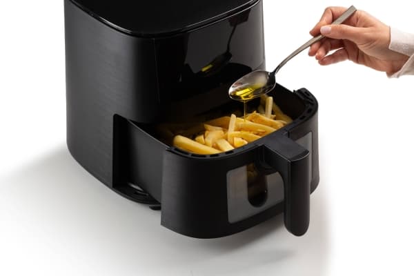Ariete 4633/00, Varmluftsfritös, 4 l, 1,5 kg, 200 ° C, Single, Svart