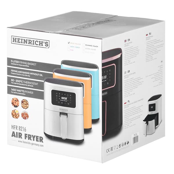 Heinrich´s Hfr 8216 5l 1450w Airfryer  5 Liters / EU Plug