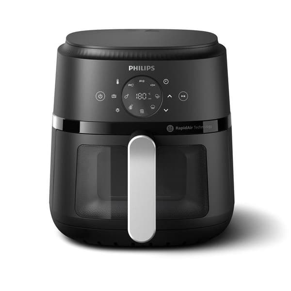 PHILIPS Varmluftsfritös NA221/00 Svart, Silver