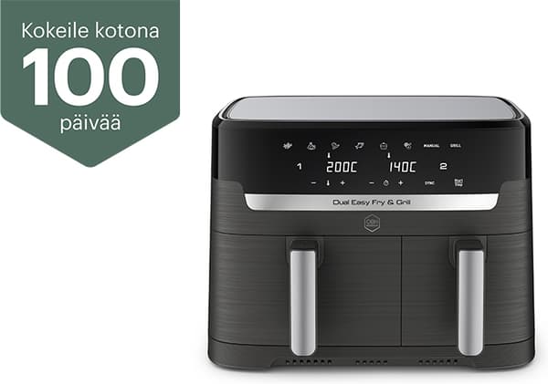 OBH Nordica Dual Easy Fry &amp; Grill frityrgryte, 8,3 liter