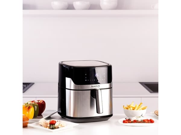 Taurus Air Fry Digital 7S Wall, Varmluftsfritös, 6,5 l, 1,3 kg, 80 ° C, 200 ° C, 60 min