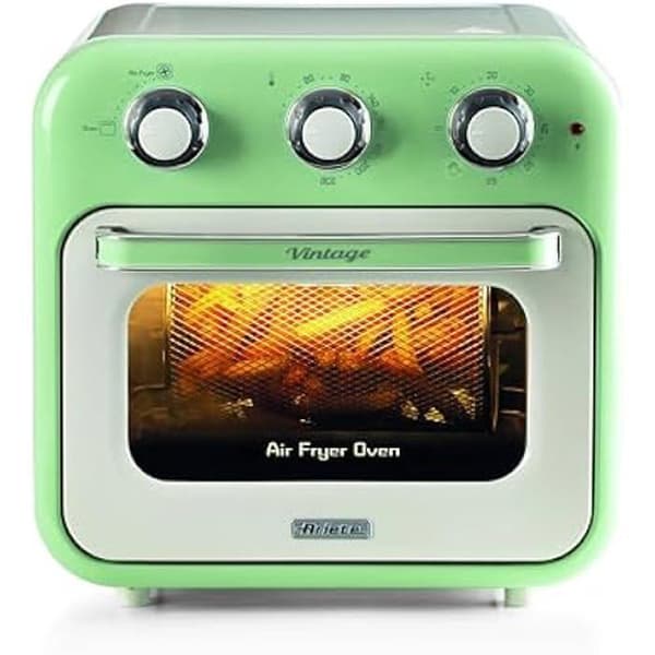 Varmluftsfritös - ARIETE - 4632 - 1400 W - 16 L - 2 i 1 multifunktion Grön