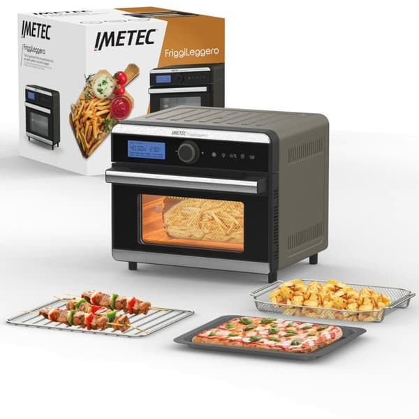 Airfryer IMETEC FRIGGI LEGGERO Musta Harmaa 1550 W