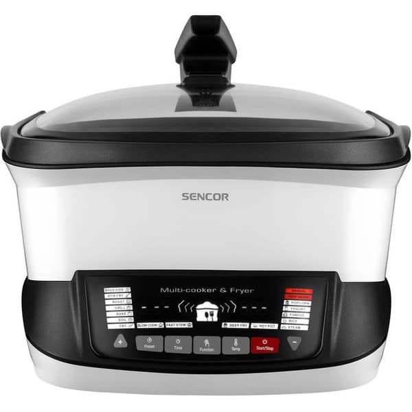 Multifunktionell fritös - SENCOR - SFR 9400WH - 1800 W - 4,8 L - Vit