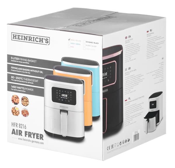 HEINRICH"S HFR 8216 GUL fettfri fritös