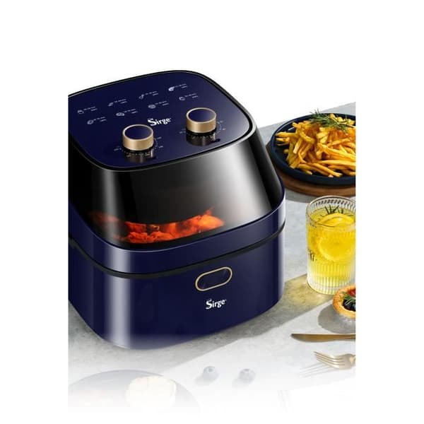 7 liters fritös - Elektrisk fritös - 1500 W - Oljefri - 200°C - 60 minuters timer