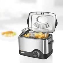 Kompakt fritös i rostfritt stål - UNOLD 58615 - 1,5 liter - 1200 watt