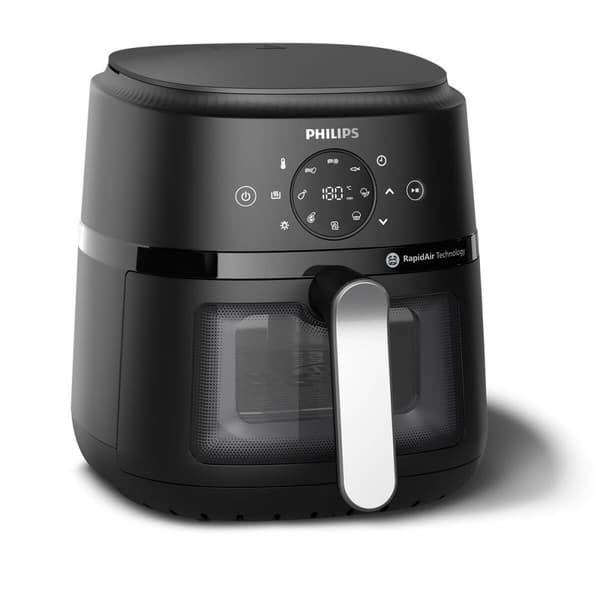 BRUGT Varmluftsfrituregryde Philips Sort/Sølvfarvet 1500 W (Refurbished A)
