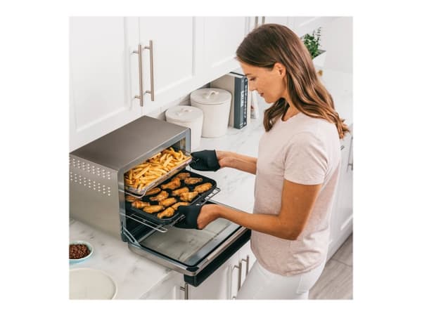 Ninja Foodi DT200EU Electric oven with grill/convection grill Silver/black