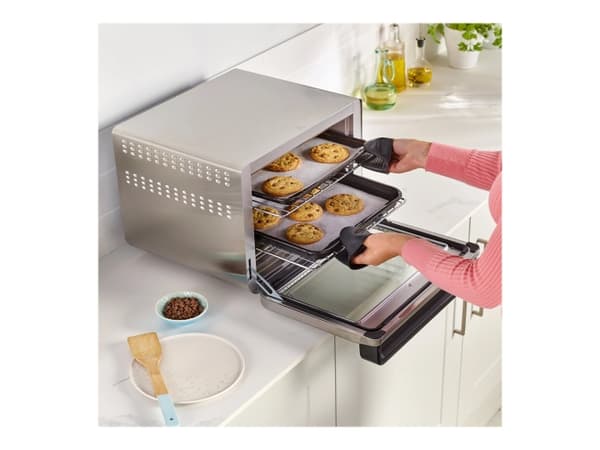 Ninja Foodi DT200EU Electric oven with grill/convection grill Silver/black musta, Hopea