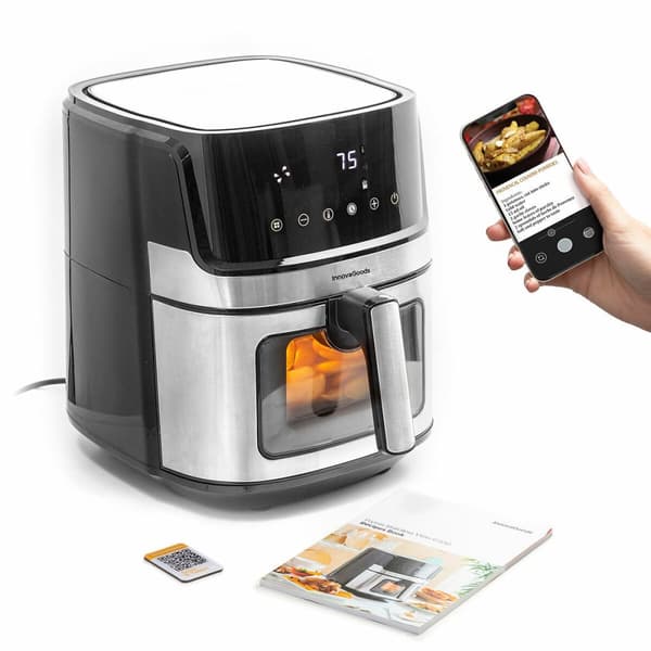 BEGAGNAD Luftfritös InnovaGoods Window Svart 1700 W 6,5 L Rostfritt stål (Renoverade A)