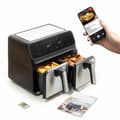 Pikkukuva 1 / 11: KÄYTETTY Airfryer InnovaGoods   Musta 3400 W 8 L Ruostumaton teräs (Kunnostetut Tuotteet A)