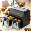 Miniatyrbild 2 av 11: BEGAGNAD Luftfritös InnovaGoods   Svart 3400 W 8 L Rostfritt stål (Renoverade A)