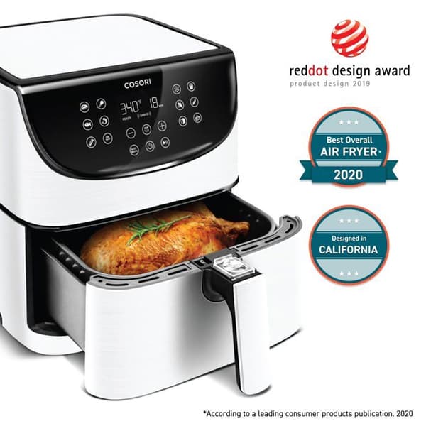Luftfritös utan olja - COSORI - 5,5L - 11 program - 1700W - Håll varm-funktion