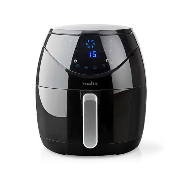 Nedis KAAF250EBK Varmluftfrituregryde 6,5L 1800W Sort Svart