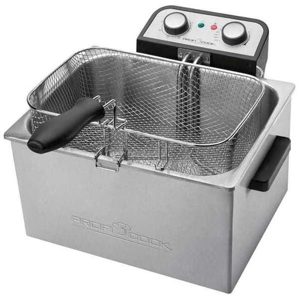 Dubbel fritös - PROFICOOK - PC-FR 1038 - 3000 W - 5 L - Silver