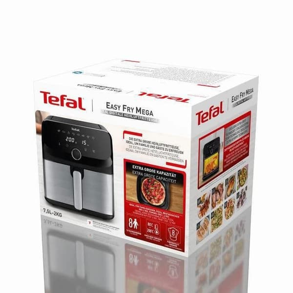 Fritös - TEFAL - Easy Fry Mega - 7.5L - Manuell Hackare 500ml - Lila/Grå