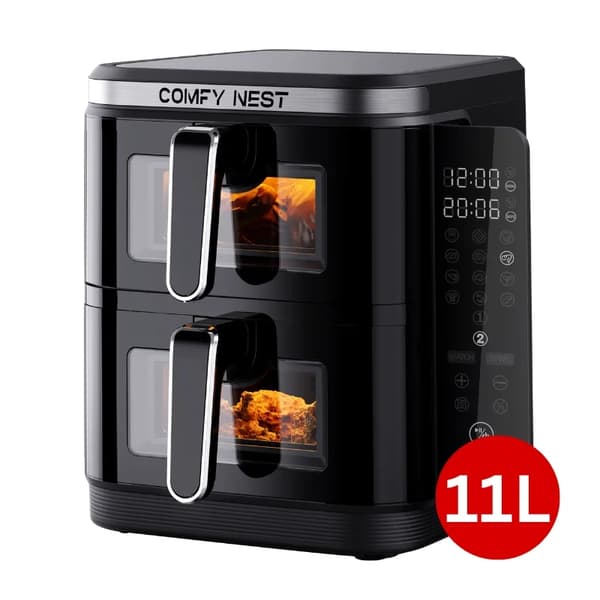 Airfryer Dual med Fönster / Air Fryer - 11L
