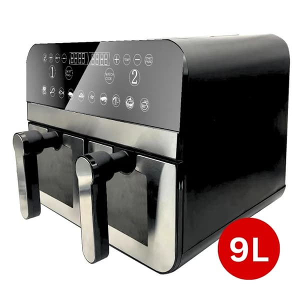 Airfryer Dual med Fönster / Air Fryer - 9L