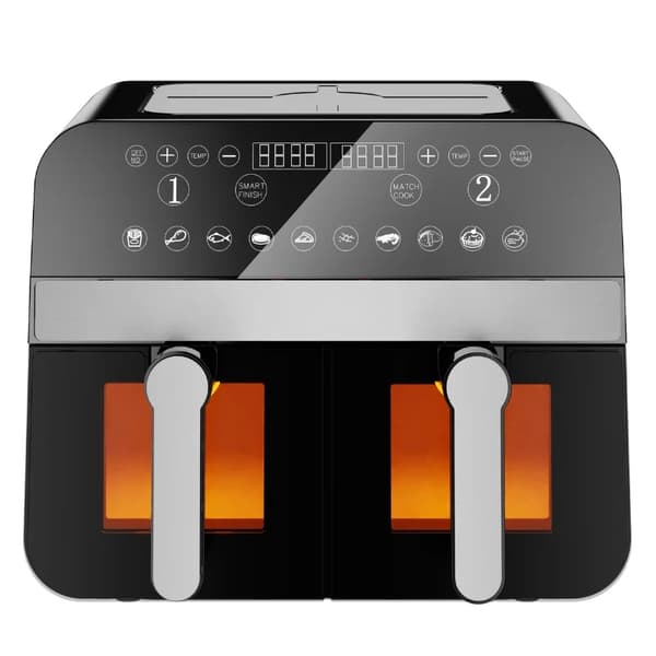 Airfryer Dual med Fönster / Air Fryer - 9L Svart