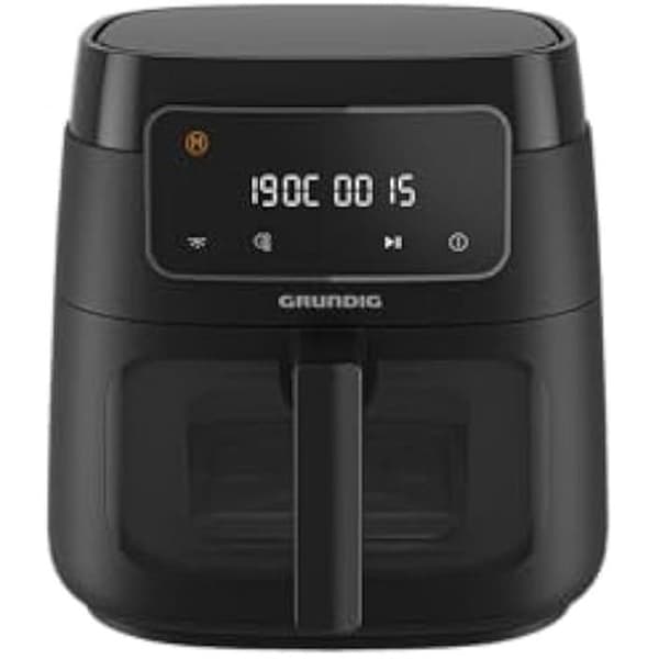 Varmluftsfritös - GRUNDIG - FRY 7320 - 7,6 L - 1900 W - Fristående - Svart Svart