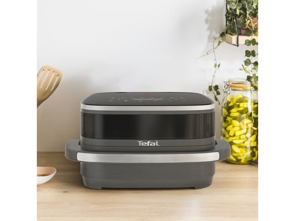 Tefal Easy Fry XL Surface FW402HE0, Varmluftsfrityr, 1,2 kg, Single/enkelt, Sort, Grå, Berøringskontroll, Enkeltstående