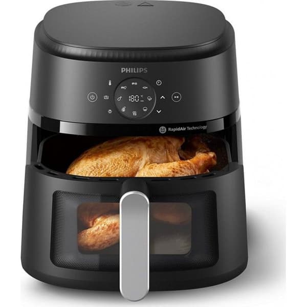 Fritös utan olja - Philips - NA231/00 - 1700 Watt - 6,2 liter - 13 tillagningslägen Svart, Silver