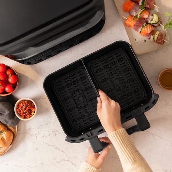 Cecotec 9 L varmluftsfritös Cecofry Dual 9000. 2850 W, digital och kompakt, dubbel temperatur, Perfec-teknik