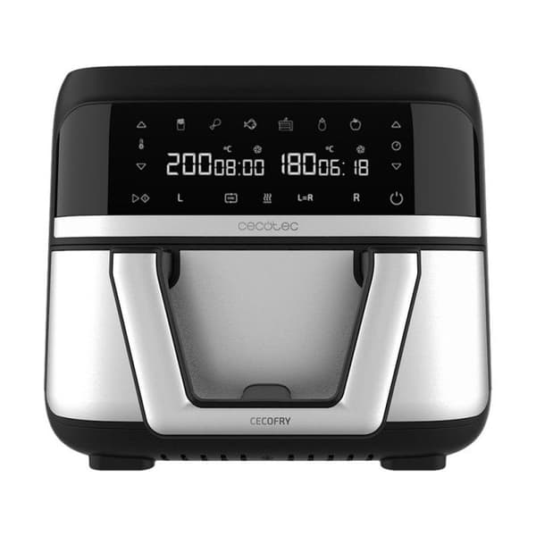 Cecotec 9 L varmluftsfritös Cecofry Dual 9000. 2850 W, digital och kompakt, dubbel temperatur, Perfec-teknik