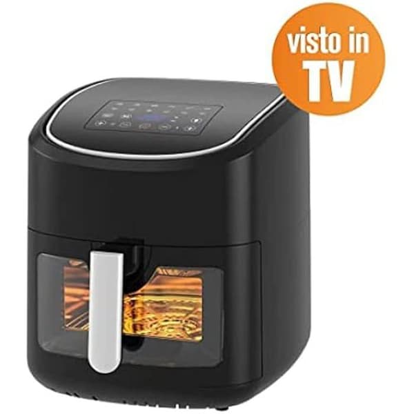 MELCHIONI FAMILY GAIA fritös - Kapacitet 8L/2,5 kg - Pekskärm - Timer 1/60 min - Vit