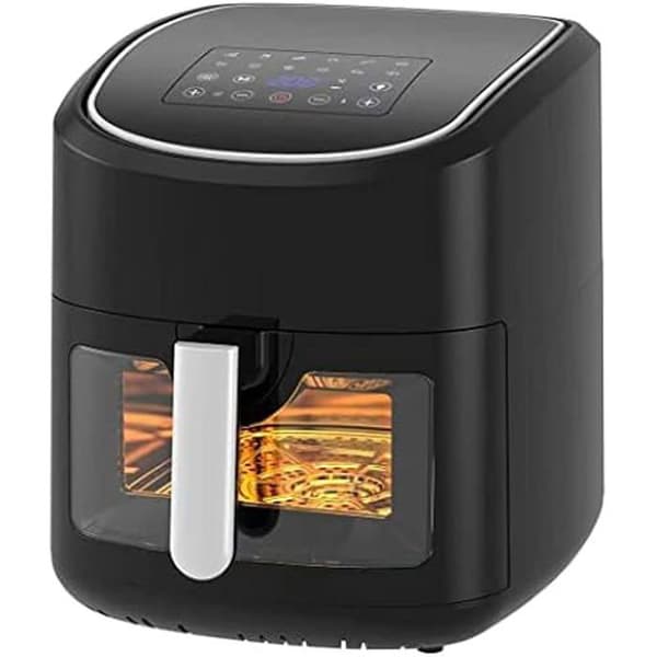 MELCHIONI FAMILY GAIA fritös - Kapacitet 8L/2,5 kg - Pekskärm - Timer 1/60 min - Vit Svart