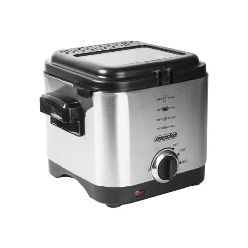 Mesko MS 4910 - fritös - silver/svart Svart, Satinstål