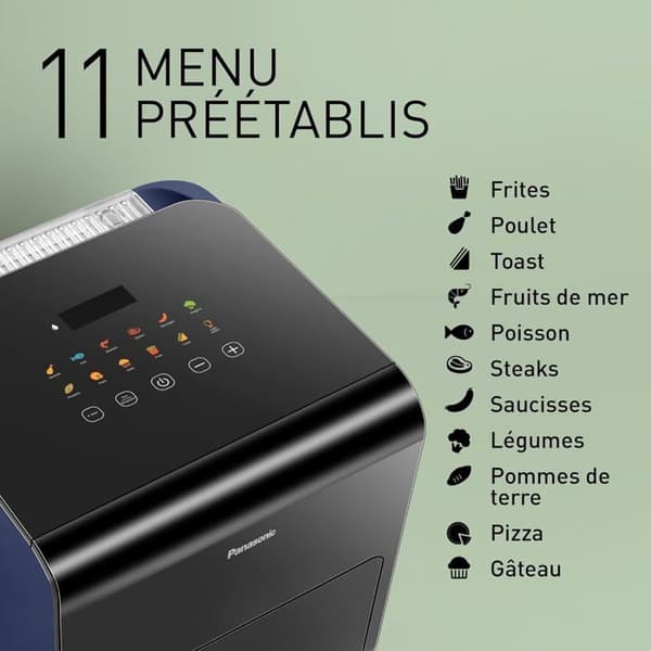 Luftfritös - Panasonic - NF-CC600AXE - 6 L - 1450 watt - Justerbar temperatur