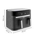 Miniatyrbild 4 av 6: Varmluftsfritös - Tefal - Dual Easy Fry &amp; Grill - 2700W - 8,3L - 70 % mindre energi