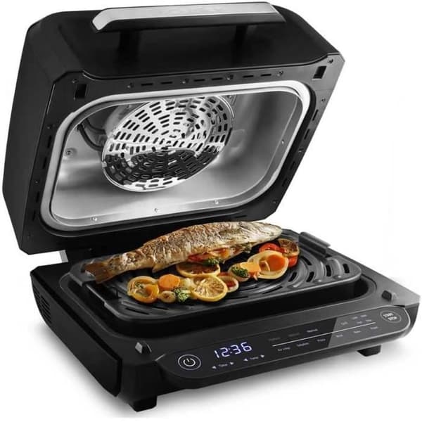 Fritös med Luft Catler HG 410 8 i 1, Grill och fritös utan olja med 8 funktioner, Elektrisk Grill, Matlagning, Fritering, Pizza, Grill