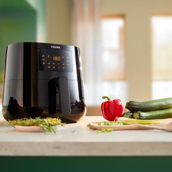 PHILIPS HD9270/90 - Airfryer XL - Oljefri fritös - 1,2 kg - Rapid Air-teknik - Digitalt gränssnitt - 7 förinställningar - Svart