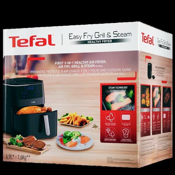 TEFAL FW2018 ENKEL FRY GRILL & ÅNGA VARMLUFTSFRYTARE | 3 I 1 (FRI