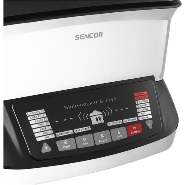 Multifunktionell fritös - SENCOR - SFR 9400WH - 1800 W - 4,8 L - Vit