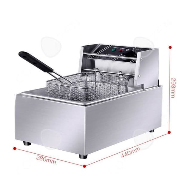 CONFO elektrisk fritös, elektrisk fritös, enkeltank, fritös, spett, pommes frites, potatispajmaskin, fr