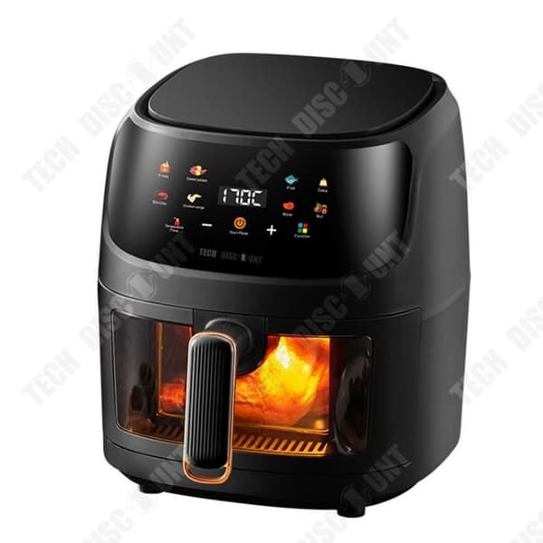 TD® Air Fryer Stor kapacitet visuellt strömavbrottsminne med 8 förprogrammerade menyer Oljefri elektrisk fritös