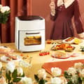 Miniatyrbild 4 av 4: TD® oljefri elektrisk fritös Visningsmodell Surround Stereovärme med bricka och korg Smart elektrisk fritös