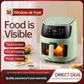 Miniatyrbild 3 av 4: INN® Oljefri Fritös 8 L 1400 W Visual Window 8 Menyprogram Non-Stick Multifunction Touch Electric Friter