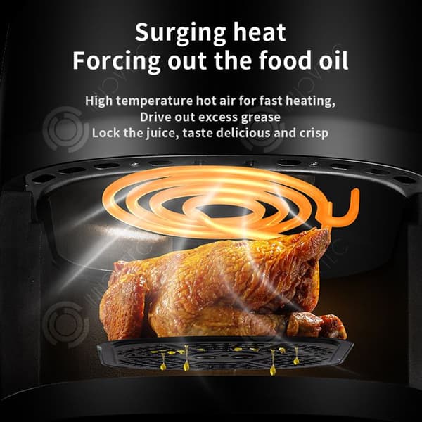 INN® Oljefri Fritös 8 L 1400 W Visual Window 8 Menyprogram Non-Stick Multifunction Touch Electric Friter