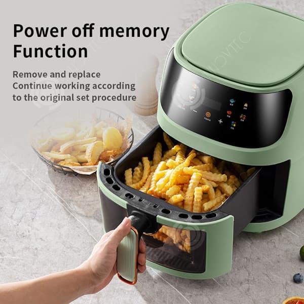 INN® Oljefri Fritös 8 L 1400 W Visual Window 8 Menyprogram Non-Stick Multifunction Touch Electric Friter