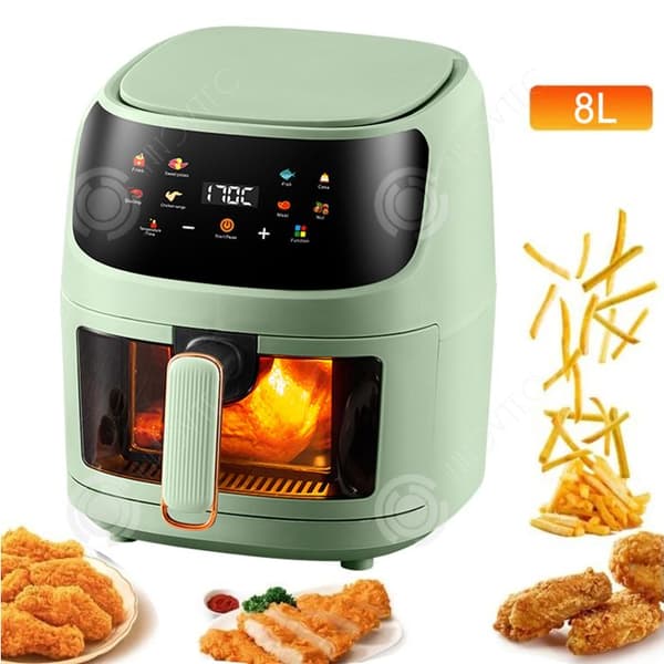 INN® Oljefri Fritös 8 L 1400 W Visual Window 8 Menyprogram Non-Stick Multifunction Touch Electric Friter