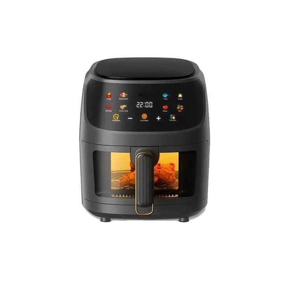 8L Air Fryer, 2400W Effekt, Non-Stick Rengøring,Sort