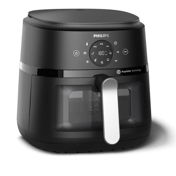 BRUKT Luftfrityrkoker Philips Serie 2000 1700 W (Fikset A) Sort, Sølv